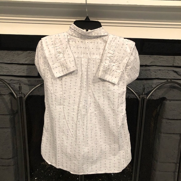Bay Studio Anchor Button Down Blouse - Picture 4 of 4